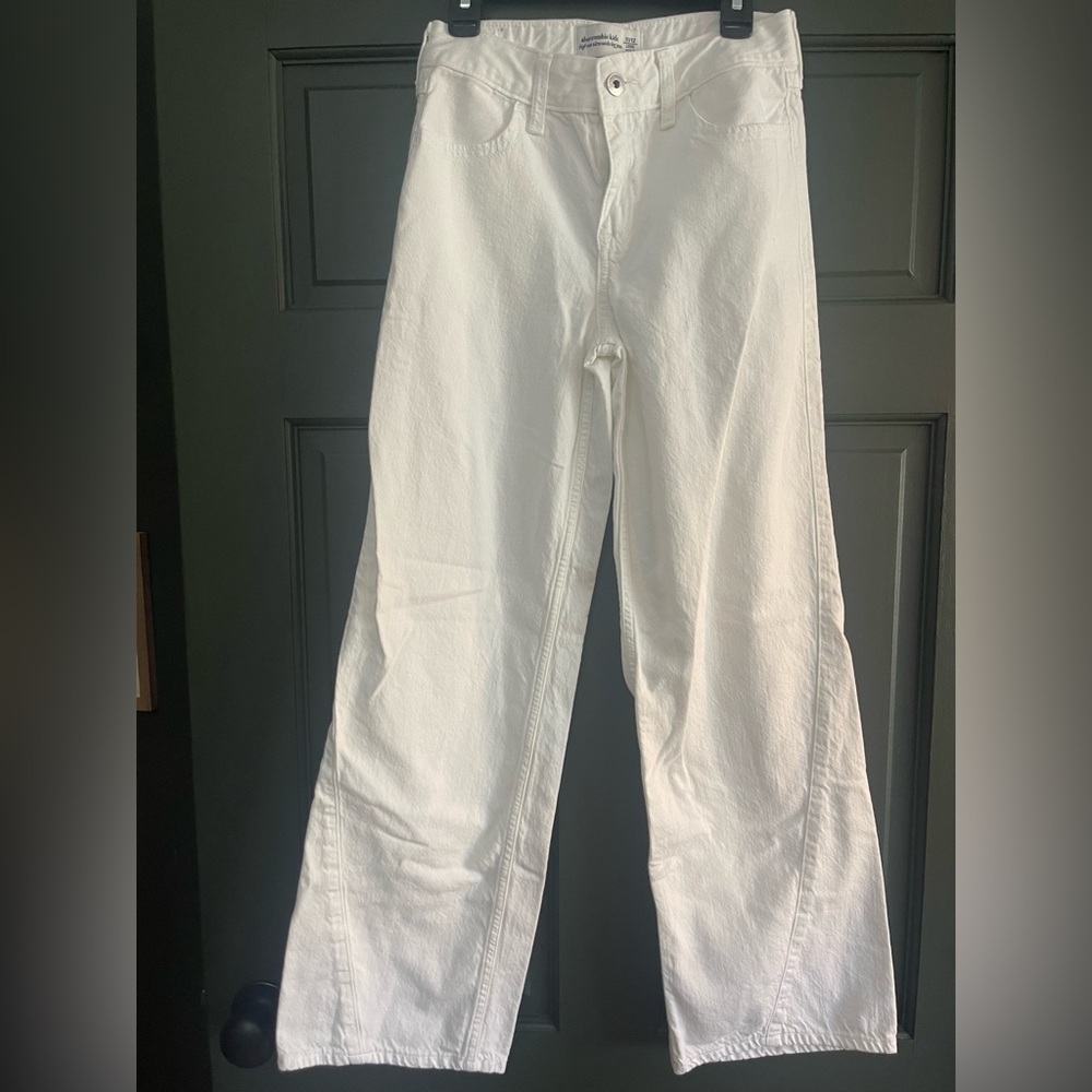 Abercrombie Kids White Flare Jeans